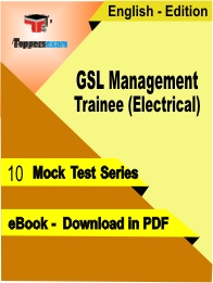GSL Management Trainee (Electrical) PDF Book In English - Mock Test/Practice Set
