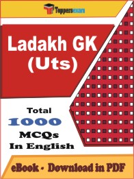 Ladakh GK (UTs) PDF Book In English - MCQ / Objective Questions