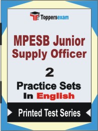 MPESB Junior Supply Officer Book in English - Question Paper / Practice Set