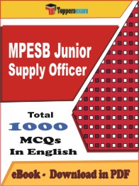 MPESB Junior Supply Officer PDF Book in English - MCQ / Objective Questions