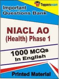 NIACL Administrative Officer (Health) Phase 1 Book in English - Objective MCQ