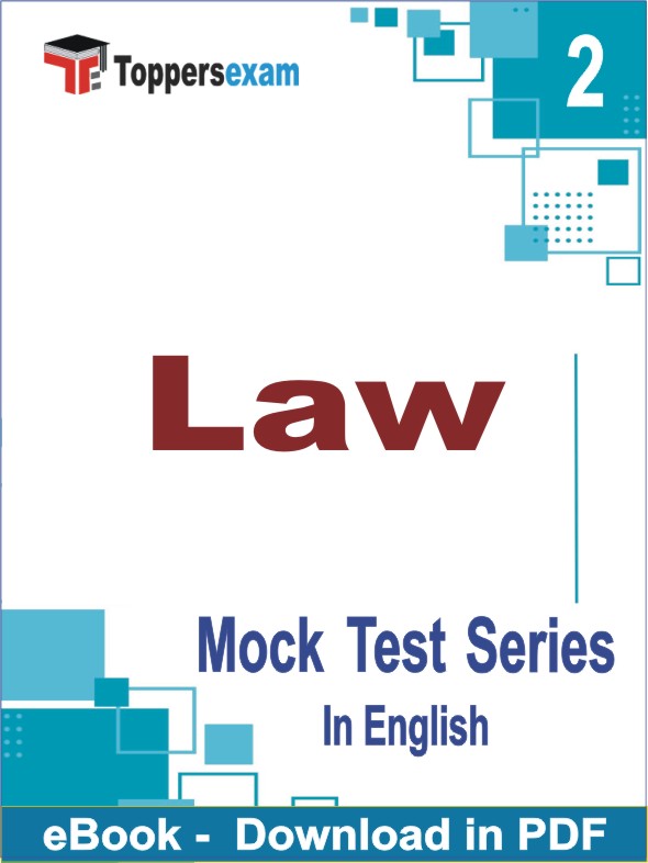 Law Test PDF Book In English - Question Paper