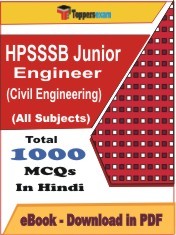 EBook of HPSSSB JE Exam (Civil Engineering), PDF Format in Hindi