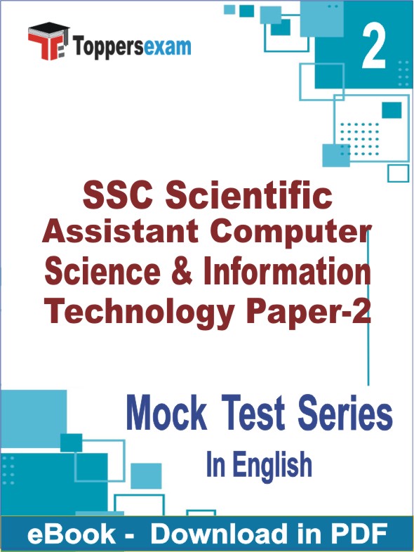 SSC Scientific Assistant Computer Science & Information Technology Paper-2 Test PDF Book In English - Question Paper