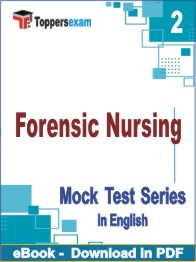 Forensic Nursing Test PDF Book In English - Question Paper