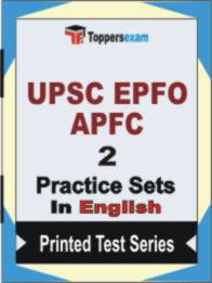 UPSC EPFO APFC  Book in English - Question Paper / Practice Set