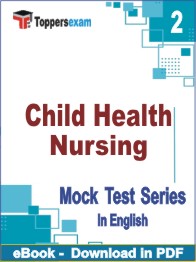 Child Health Nursing Test PDF Book In English - Question Paper