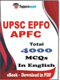 UPSC EPFO APFC PDF Book In English - MCQ / Objective Questions
