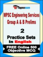 MPSC Engineering Services Group A & B Prelims Test Book in English - Question Paper / Practice Set