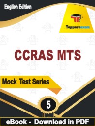 CCRAS MTS PDF Book In English - Practice Set