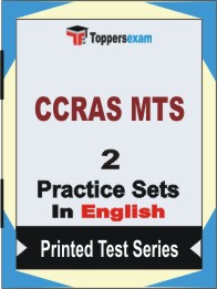 CCRAS MTS Book in English - Question Paper / Practice Set