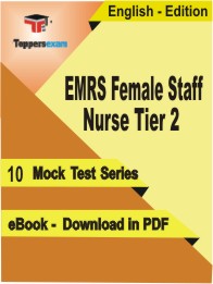 EMRS Female Staff Nurse (Tier 2) Test PDF Book in English - Mock Test/Practice Set