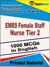 EMRS Female Staff Nurse (Tier 2) Book in English - Objective MCQ