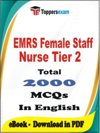 EMRS Female Staff Nurse (Tier 2) PDF Book In English - MCQ / Objective Questions