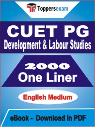 CUET PG Development & Labour Studies One Liner Book PDF in English