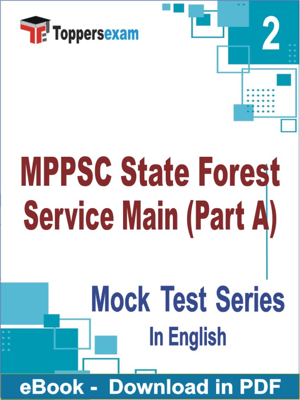 MPPSC State Forest Service Main (Part A) Test PDF Book In English - Question Paper