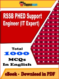 RSSB PHED Support Engineer (IT Expert) PDF Book In English - MCQ / Objective Questions