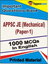 APPSC JE (Mechanical) (Paper-1) Book in English - Objective MCQ