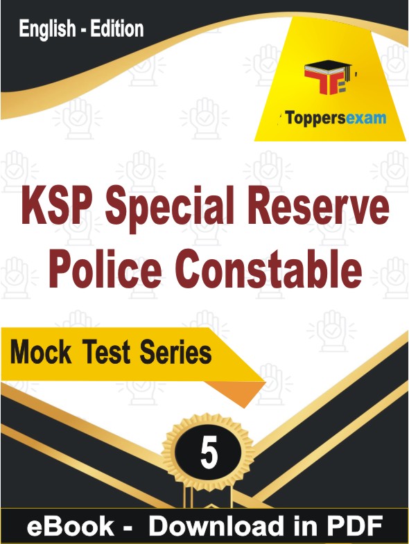 KSP Special Reserve Police Constable Test PDF Book In English - Practice Set