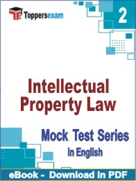 Intellectual Property Law Test PDF Book In English - Question Paper