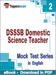 DSSSB Domestic Science Teacher Test PDF Book In English - Question Paper