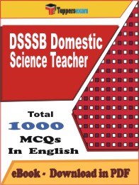 DSSSB Domestic Science Teacher PDF Book In English - MCQ / Objective Questions