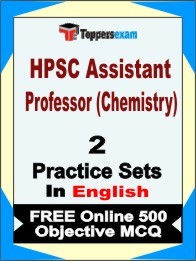 HPSC Assistant Professor (Chemistry) Book in English - Question Paper / Practice Set