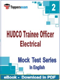 HUDCO Trainee Officer Electrical PDF Book In English - Question Paper