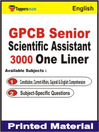GPCB Senior Scientific Assistant One Liner Book in English