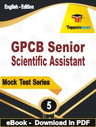 GPCB Senior Scientific Assistant Test PDF Book In English - Practice Set