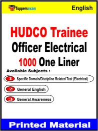 HUDCO Trainee Officer Electrical One Liner Book in English