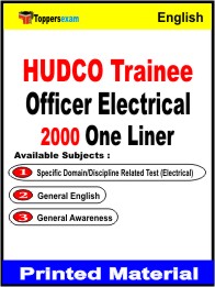 HUDCO Trainee Officer Electrical One Liner Book in English