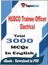 HUDCO Trainee Officer Electrical PDF Book In English - MCQ / Objective Questions