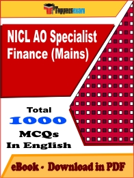 NICL AO Specialist Finance (Mains) PDF Book In English - MCQ / Objective Questions