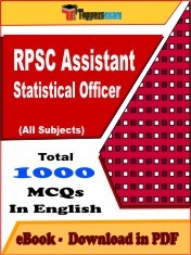 EBook of RPSC Assistant Statistical Officer Exam (Objective Questions /MCQ) PDF in English