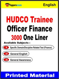 HUDCO Trainee Officer Finance One Liner Book in English