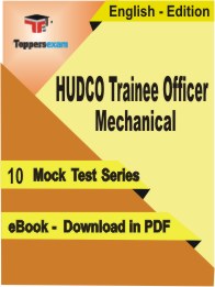 HUDCO Trainee Officer Mechanical PDF Book In English - Mock Test/Practice Set