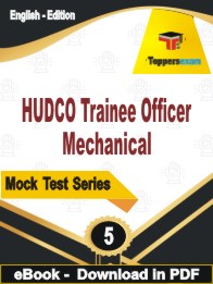 HUDCO Trainee Officer Mechanical PDF Book In English - Practice Set