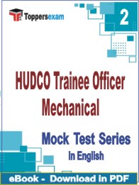 HUDCO Trainee Officer Mechanical PDF Book In English - Question Paper