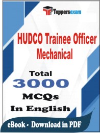 HUDCO Trainee Officer Mechanical PDF Book In English - MCQ / Objective Questions