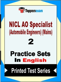 NICL AO Specialist (Automobile Engineers) (Mains) Book in English - Question Paper / Practice Set