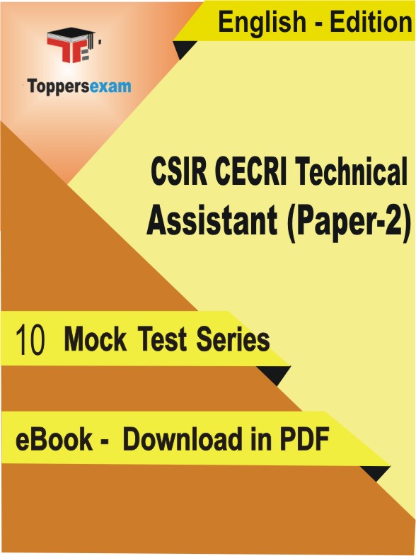 CSIR CECRI Technical Assistant (Paper-2) Test PDF Book In English - Mock Test/Practice Set