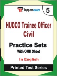HUDCO Trainee Officer Civil Book in English - Mock Test / Practice Set