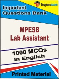 MPESB Lab Assistant Book in English - Objective MCQ