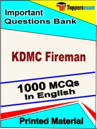 KDMC Fireman Book in English - Objective MCQ