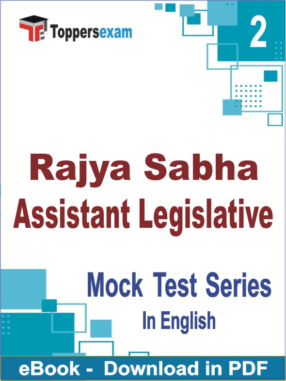 Rajya Sabha Assistant Legislative Test PDF Book In English - Question Paper