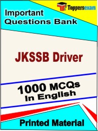 JKSSB Driver Book in English - Objective MCQ