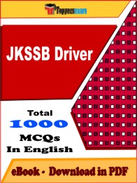 JKSSB Driver PDF Book in English - MCQ / Objective Questions