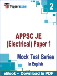 APPSC JE (Electrical) Paper 1 Test PDF Book In English - Question Paper