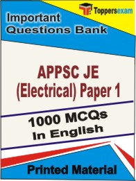 APPSC JE (Electrical) Paper 1 Book in English - Objective MCQ